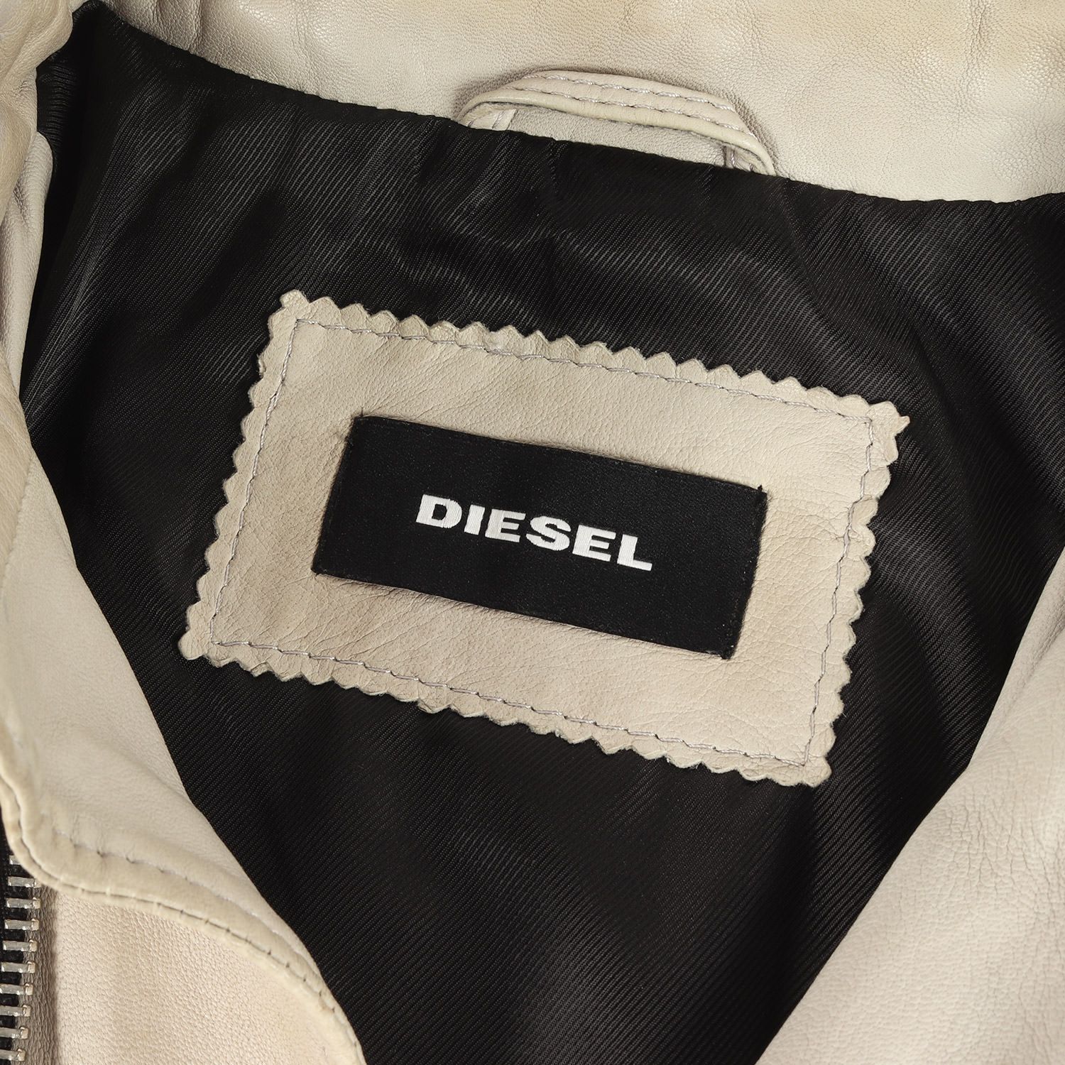 DIESEL ディーゼル ジャケット ライトグレー サイズ:S | シープスキン 