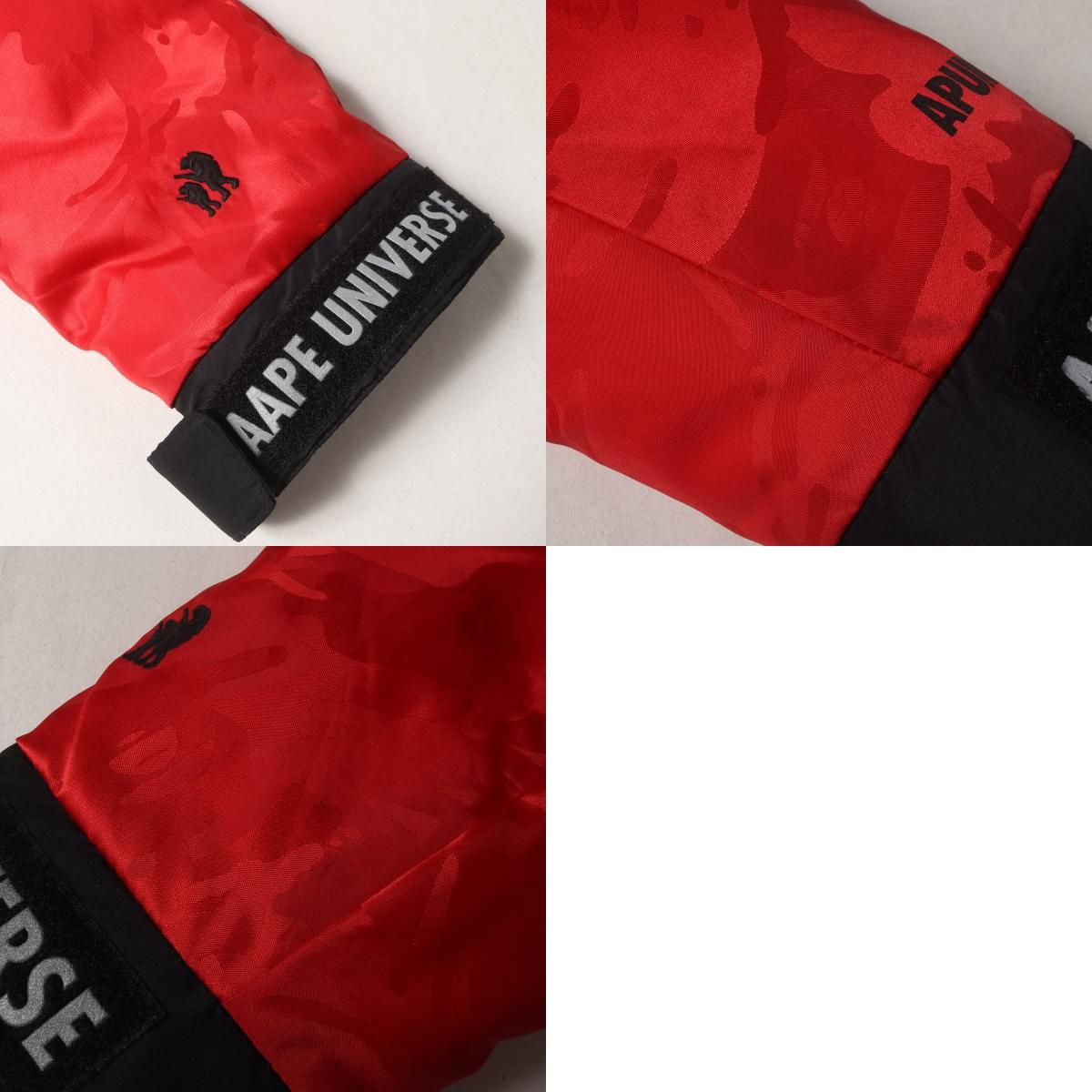 A BATHING APE ア ベイシング エイプ ジャケット レッド ブラック 