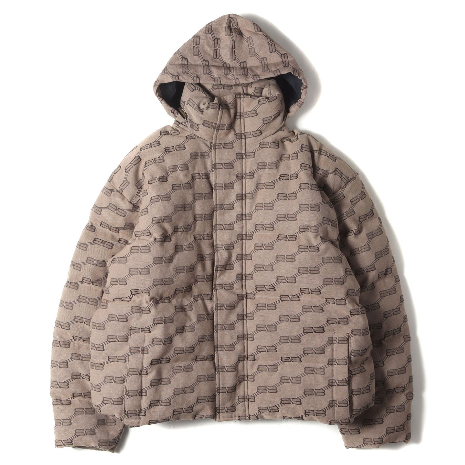 BALENCIAGA 2023AW ダウンジャケット ベージュ　44 バレンシアガ 23年 ポリエステル ダウンジャケット 44 メンズ ベージュ