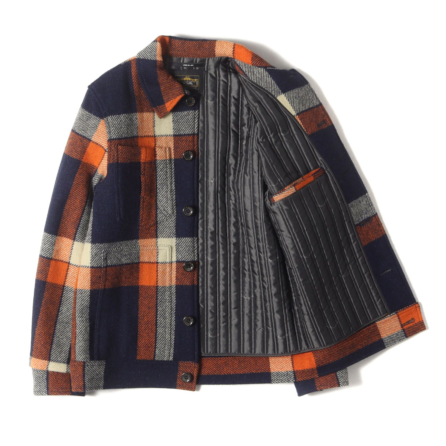 新品】WTAPS ダブルタップス ジャケット ネイビー オレンジ サイズ:S