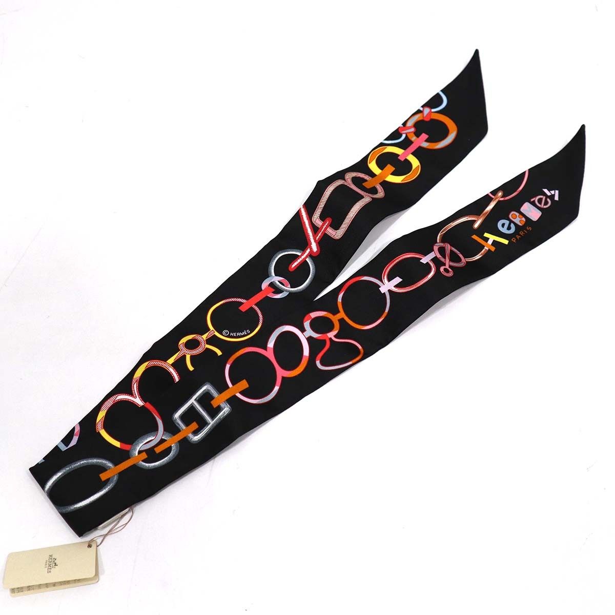 HERMES エルメス ツイリー DO RE BOUCLES ド・レ・ブックル シルク100