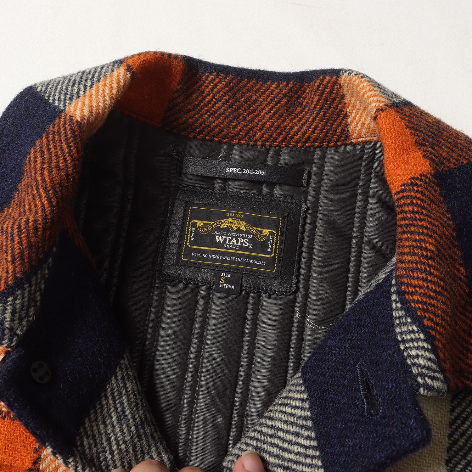 新品】WTAPS ダブルタップス ジャケット ネイビー オレンジ サイズ:S