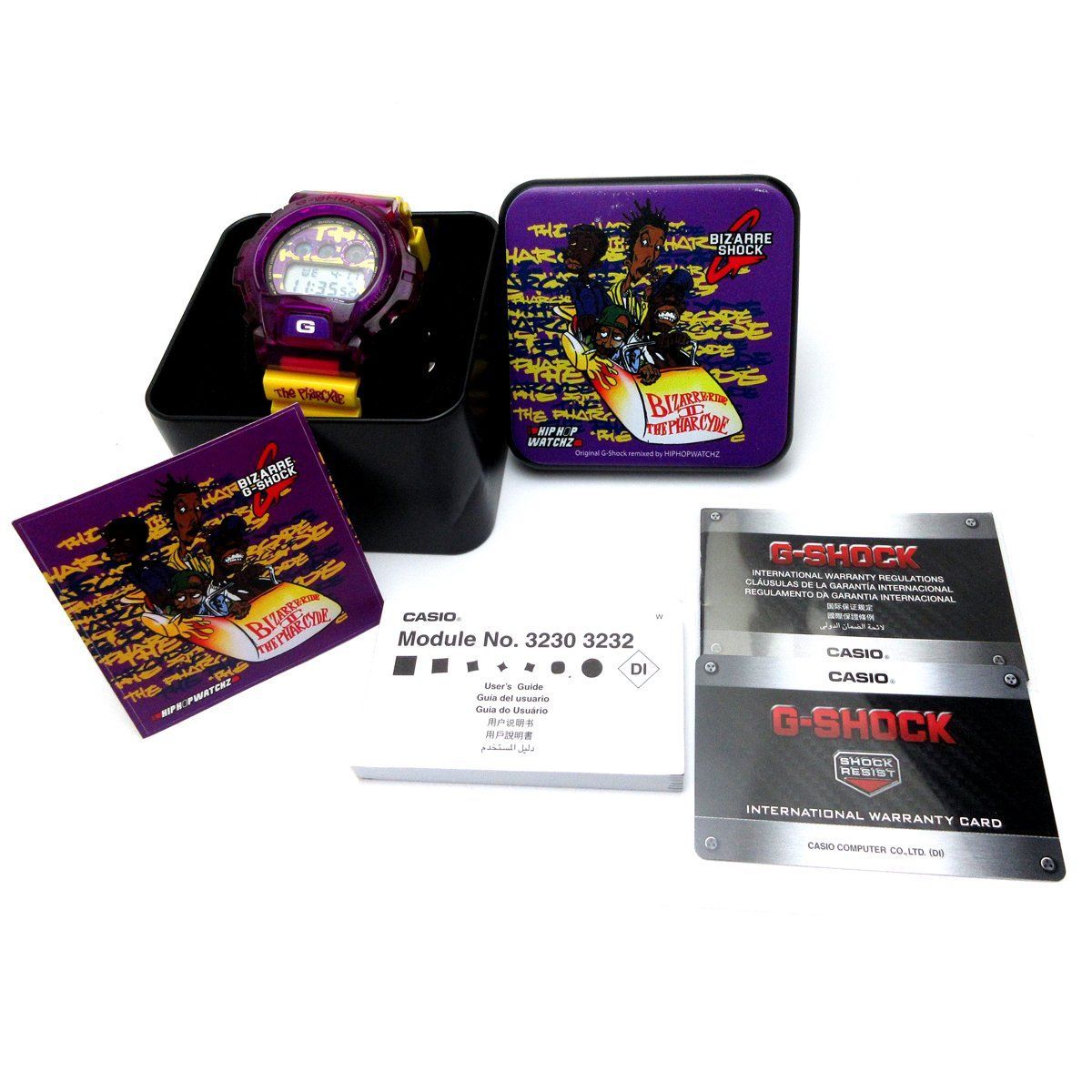 セクシーな カシオ Gショック ファーサイドコラボ メンズ DW-6900 時計 CASIO G-SHOCK The Pharcyde クォーツ 箱 保証書 稼動品