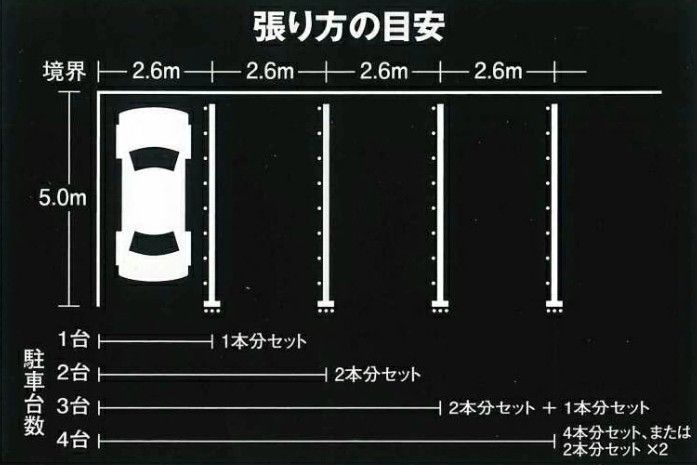 T型5cm幅2本セット アスファルト用