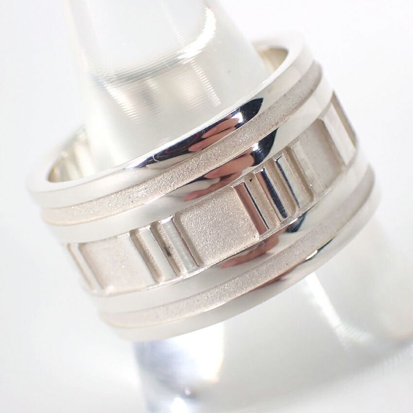 ティファニー 925 アトラス ワイド リング |16号|j84-3