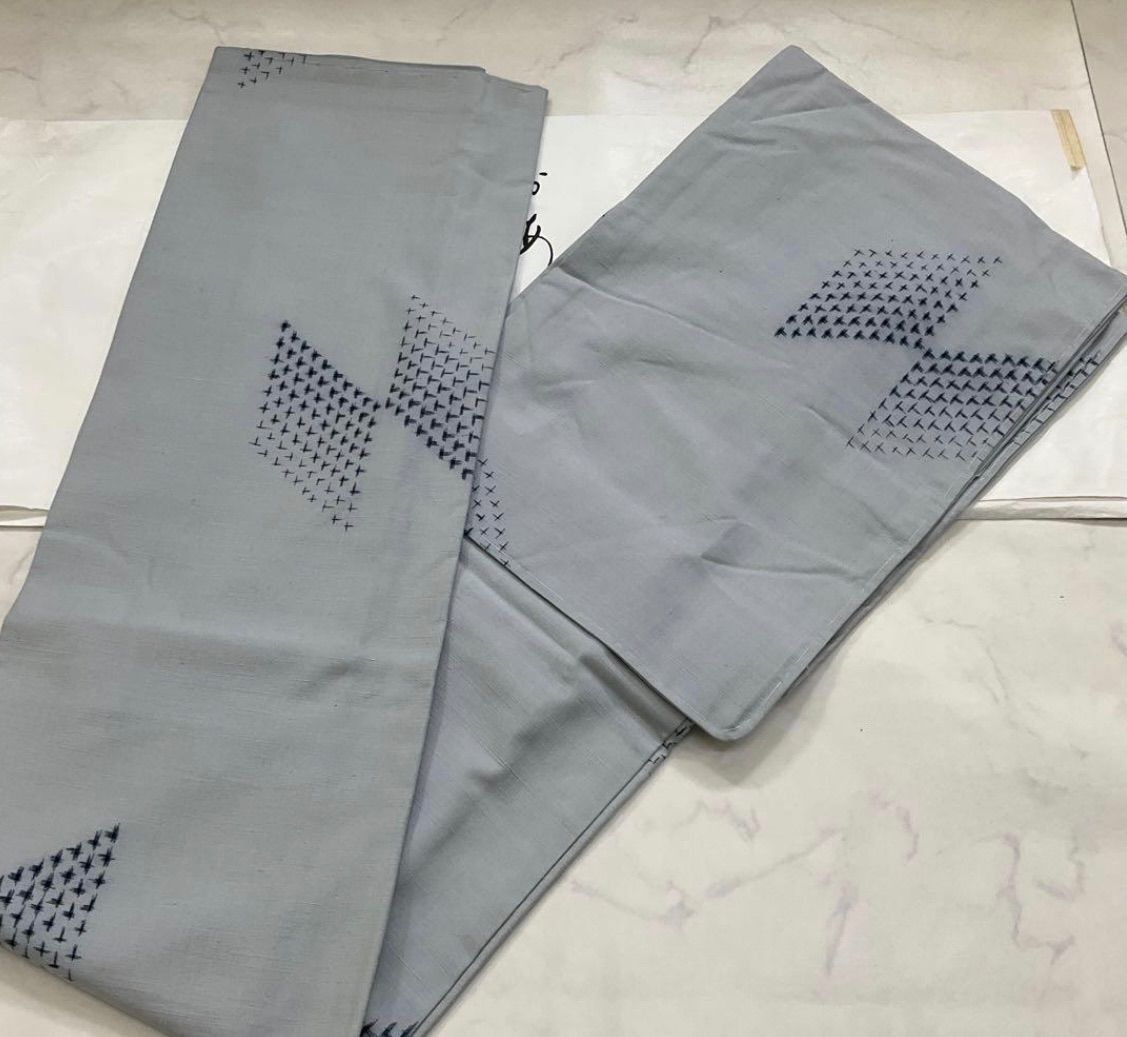 kimono+one◇kimonoarisa◇未使用同然◇真綿紬◇仕付け糸付き◇袷◇広