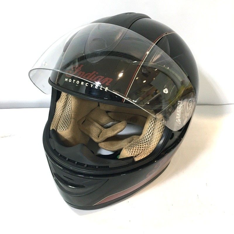 INDIAN ADVENTURE インディアンアドベンチャー STRIPE SA-28 フルフェイスヘルメット 除菌消臭済 ブラック XXLサイズ オートバイ ツーリング ライディング バイカー バイク用品 TA3603