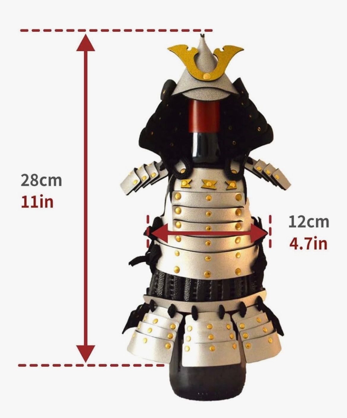 SAMURAI AGE ボトルに着せる鎧 銀 織田信長 700 900mlボトル用 ギフト