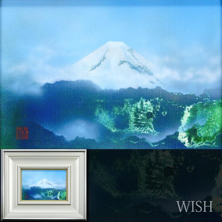 真作】【WISH】浜田泰介「五月二十八日」油彩 SM 1995年作 ◇青く澄ん