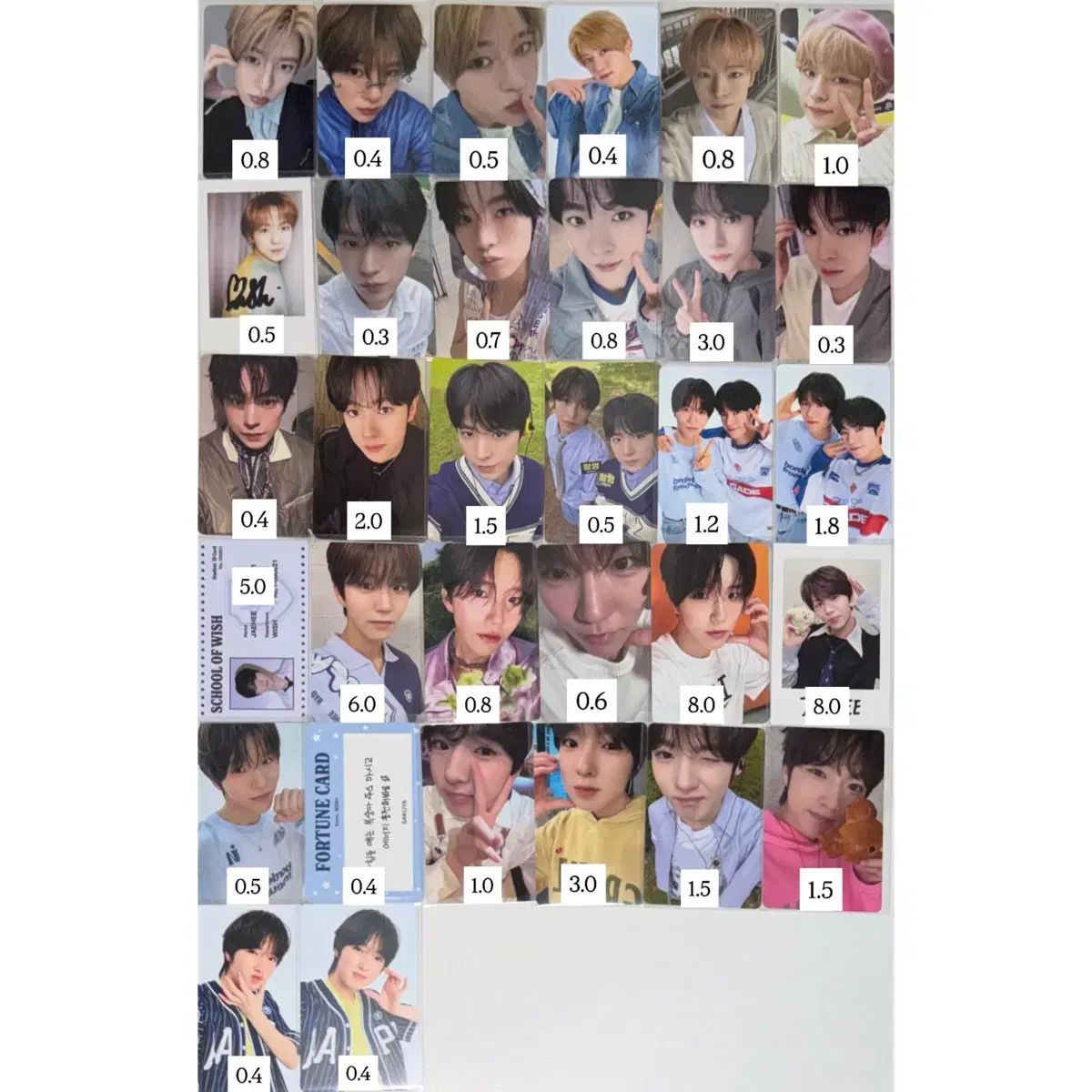 NCT WISH ポップポップQ Q KMS スオイ 半袖 バンコク シオンリー クユウ シジェヒリョ サクヤ トレカ 販売