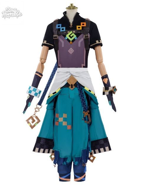 原神 ナタ新キャラクター キニチ コスプレ衣装 フルセット