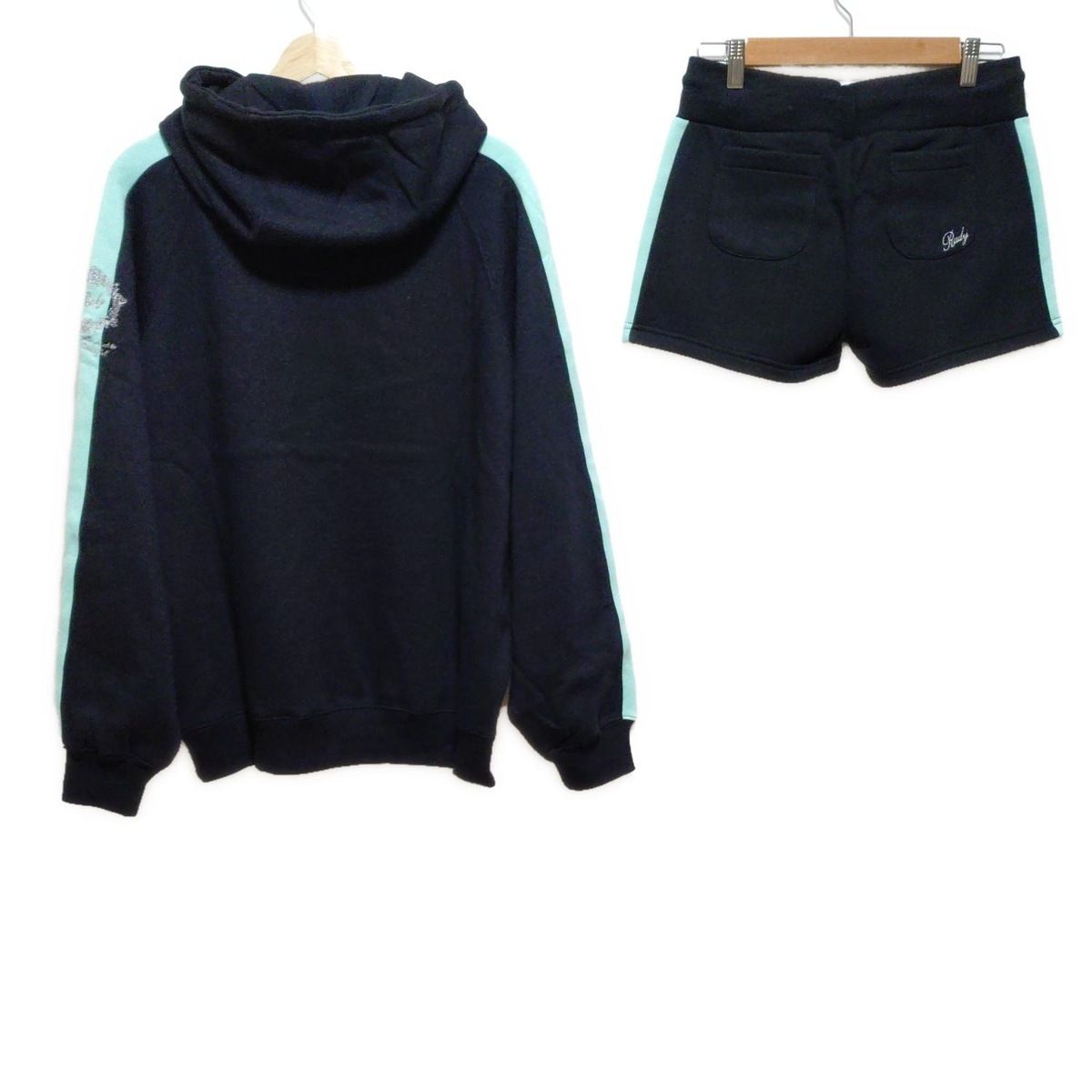 Rady レディ レディースパンツセットアップ レディース - 黒×ライトグリーン ウエストゴム