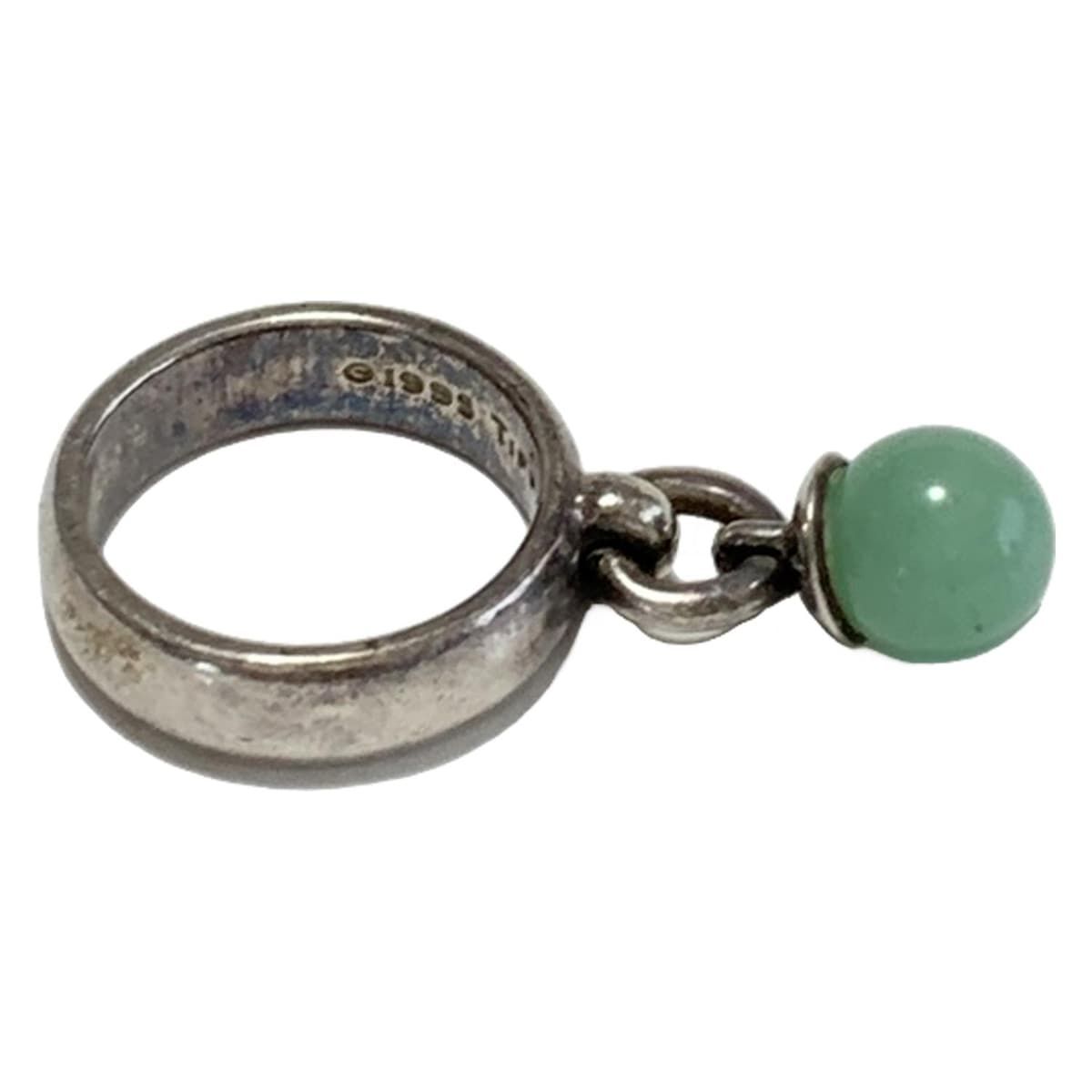 TIFFANY-Co. ティファニー リング ボールダングル リング シルバー×グリーン