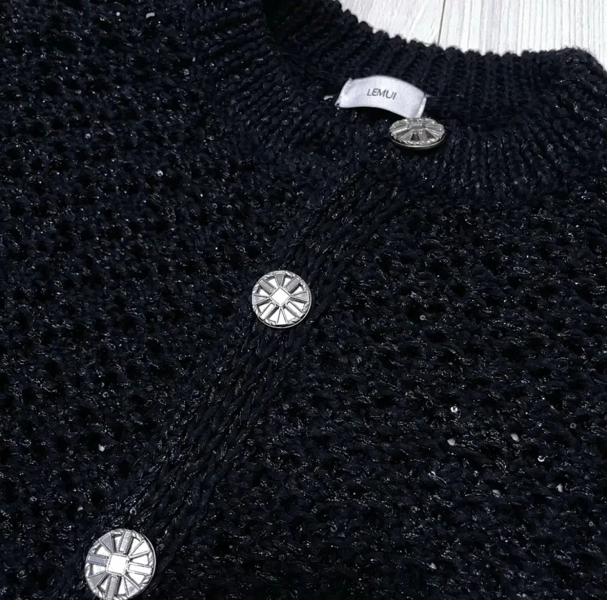 ルミ モリア カーディガン ブラック