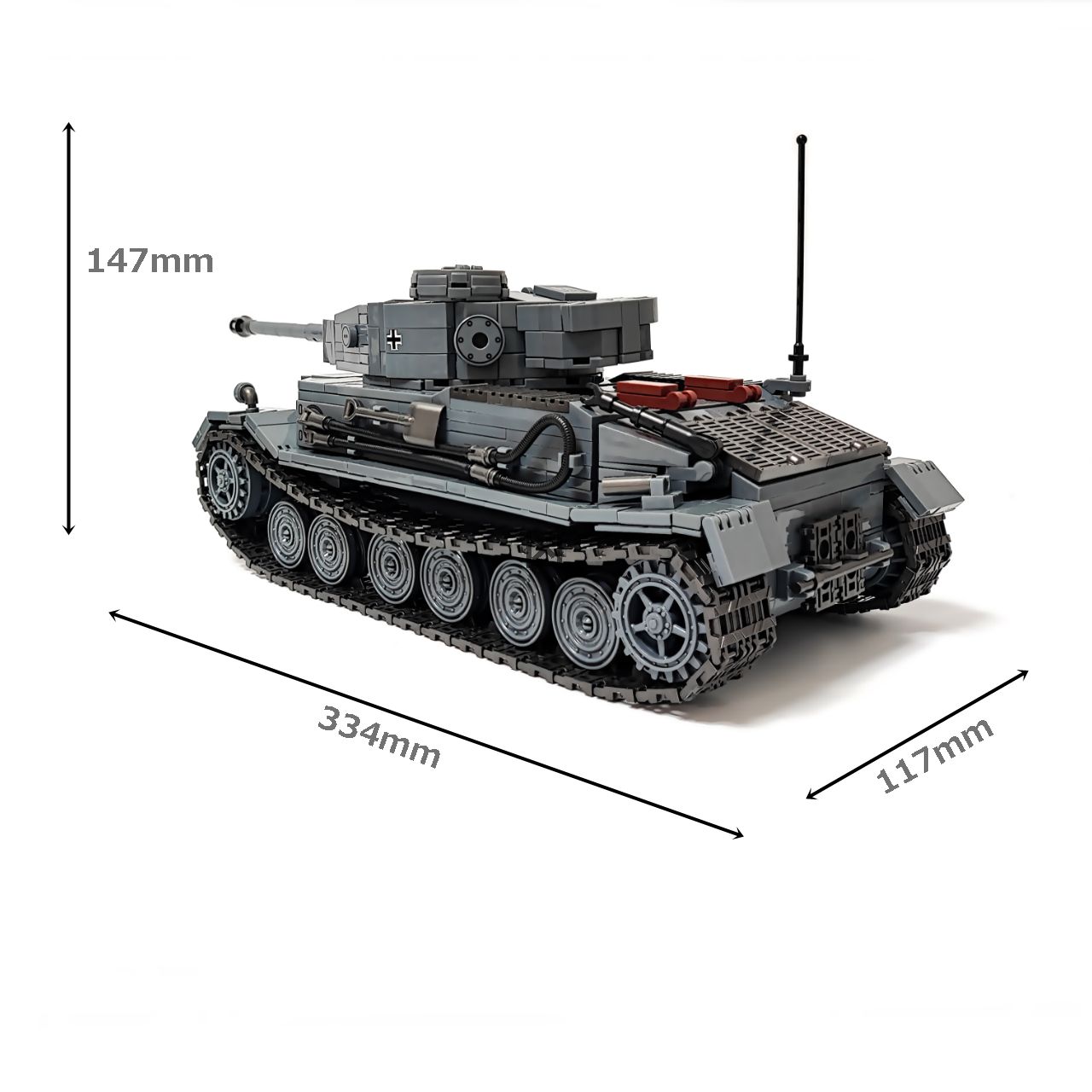 ESシリーズ ドイツ VK4501 P VI号戦車ティーガー P ポルシェティーガー ブロック戦車 1531PCS パンツァーブロックス