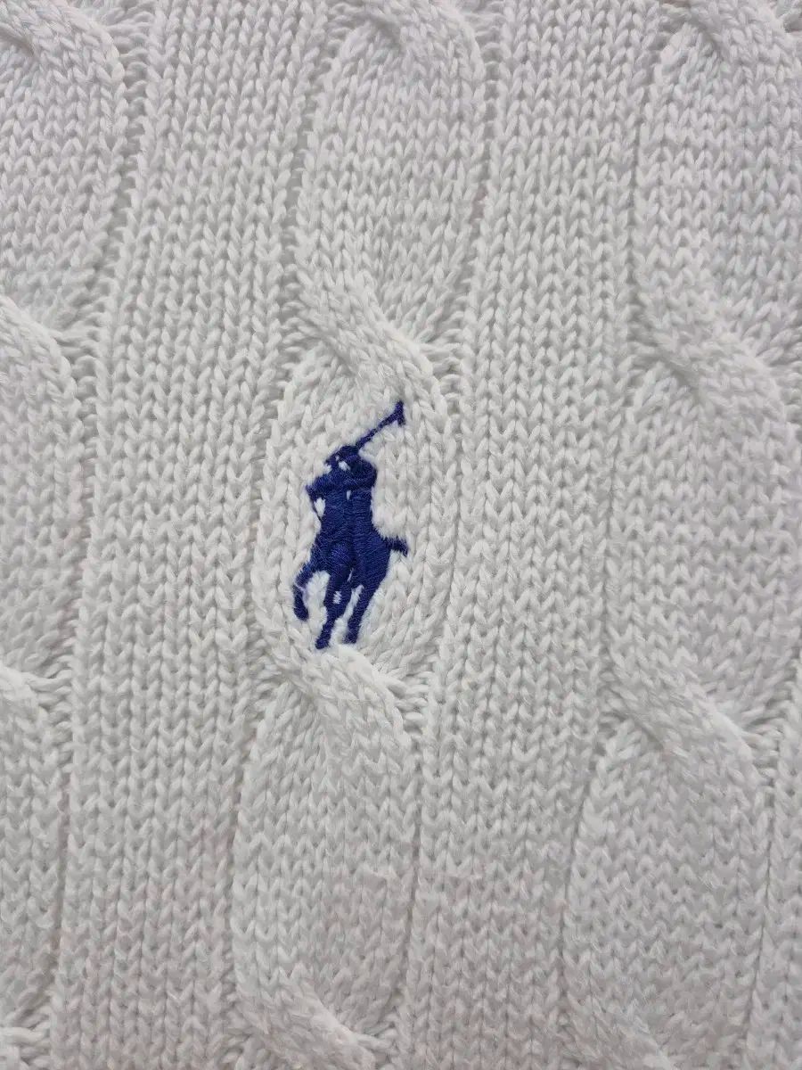 ポロ ケーブル 半袖 ニット 白 | 95 66 正規品