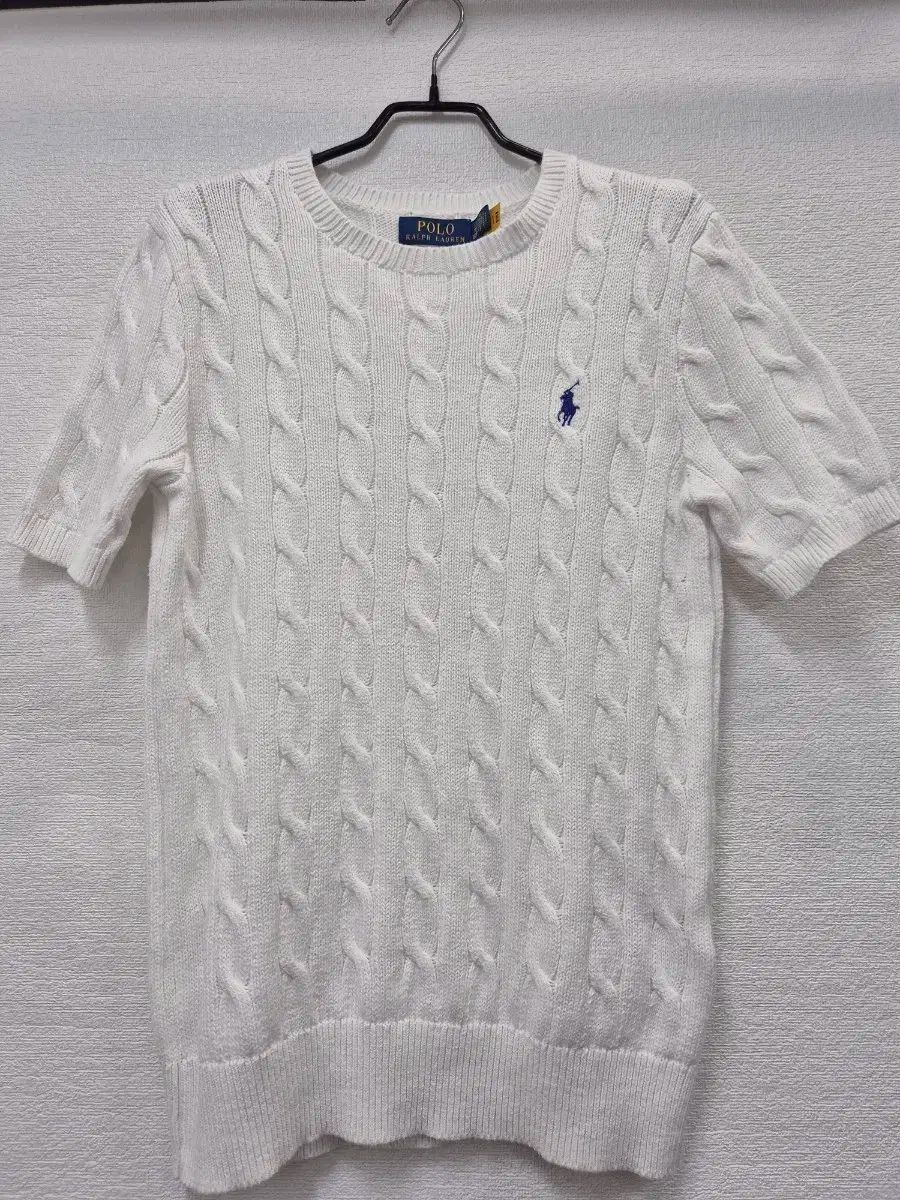 ポロ ケーブル 半袖 ニット 白 | 95 66 正規品