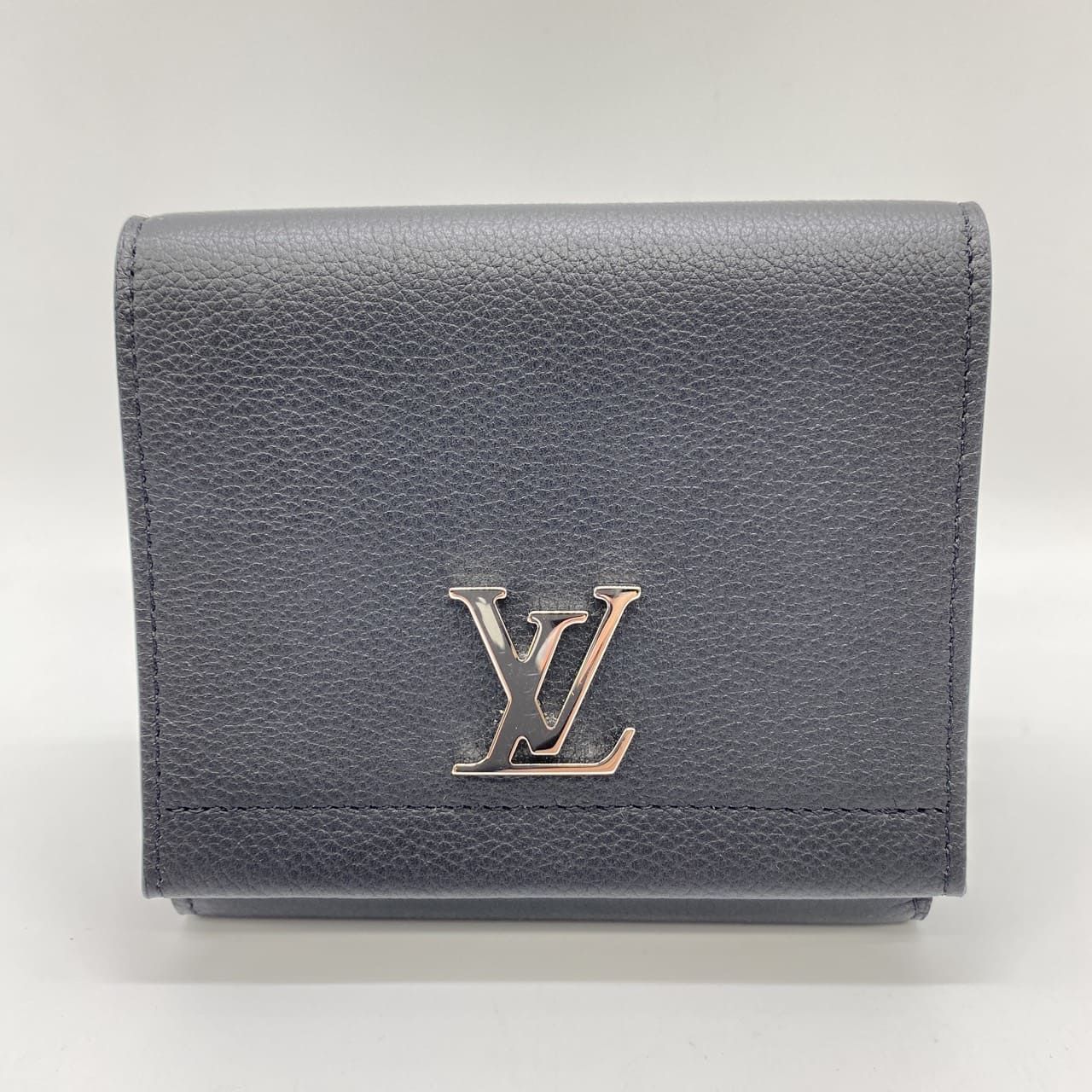 Louis Vuitton ルイ ヴィトン M64309 ポルトフォイユ ロックミー2 コンパクトウォレット 財布 レザー ノワール ブラック メンズ レディース ファッション