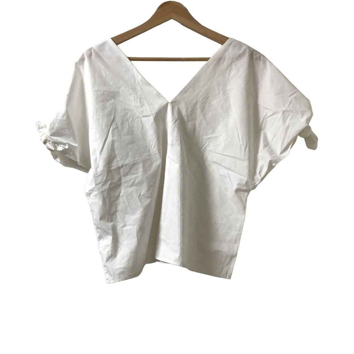 エストネーション 半袖カットソー サイズ38 M レディース 白 Vネック