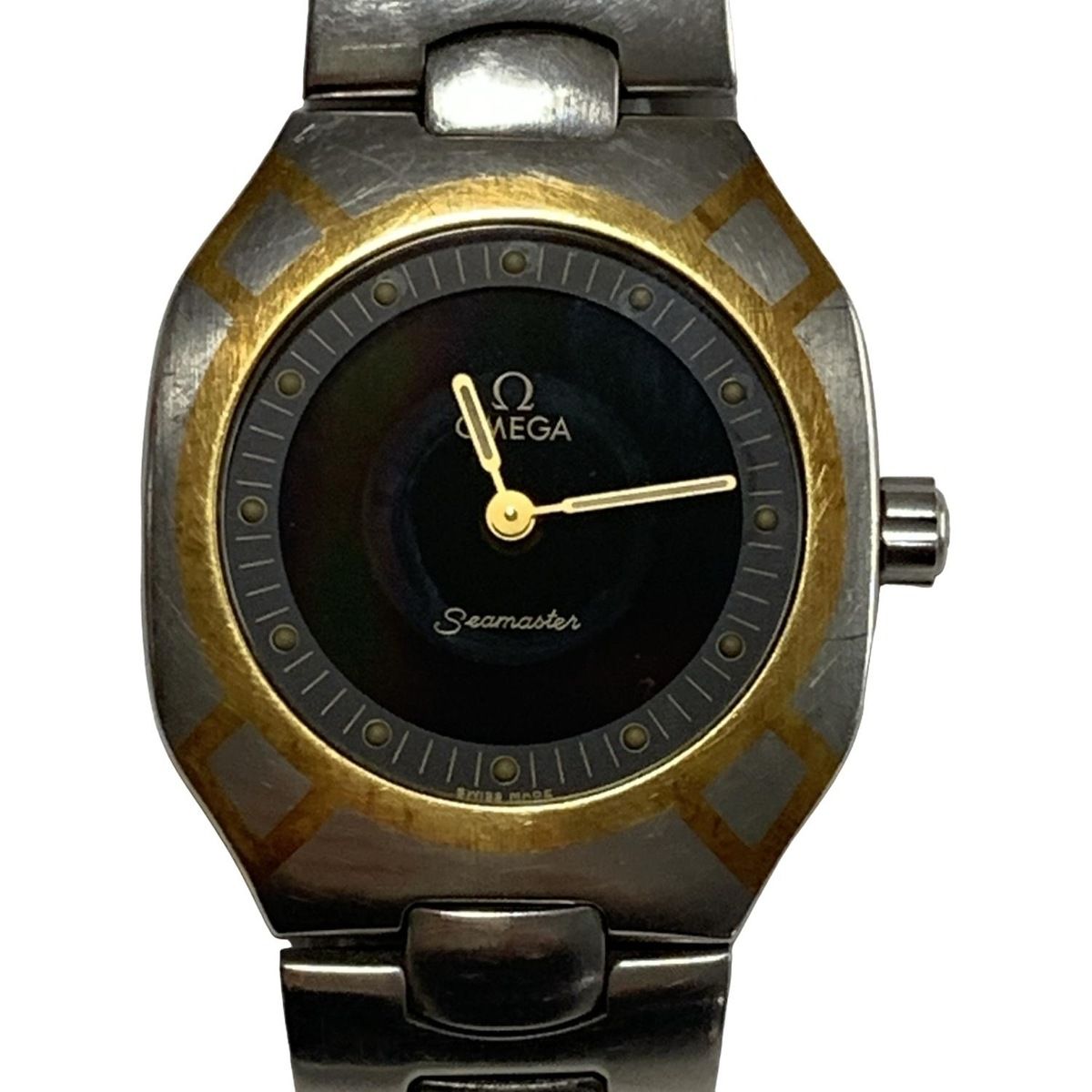 OMEGA オメガ 腕時計 シーマスター ポラリス レディース 1455|448|SS 黒