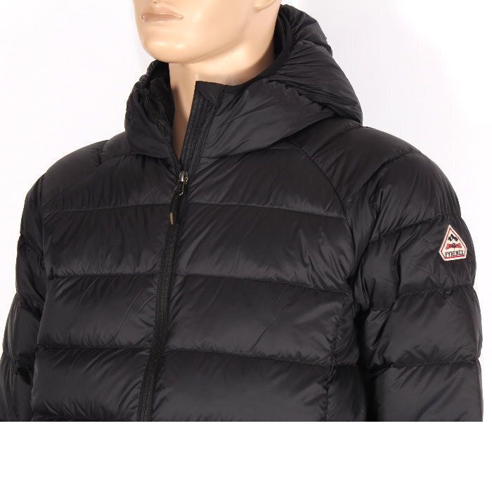 PYRENEX ピレネックス ARIAL HOODED アリアル フーデッド HMY026 ブラック ライト ダウンジャケット ナイロン パッカブル フード付き インナーダウン ブルゾン アウター メンズ 本物 売れ筋 KANDAIZUMI_COM