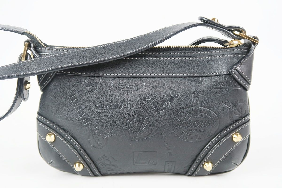 LOEWE ロエベ 160周年記念 ショルダーバッグ アクセサリーポーチ ブラック ブランド鞄 TB18