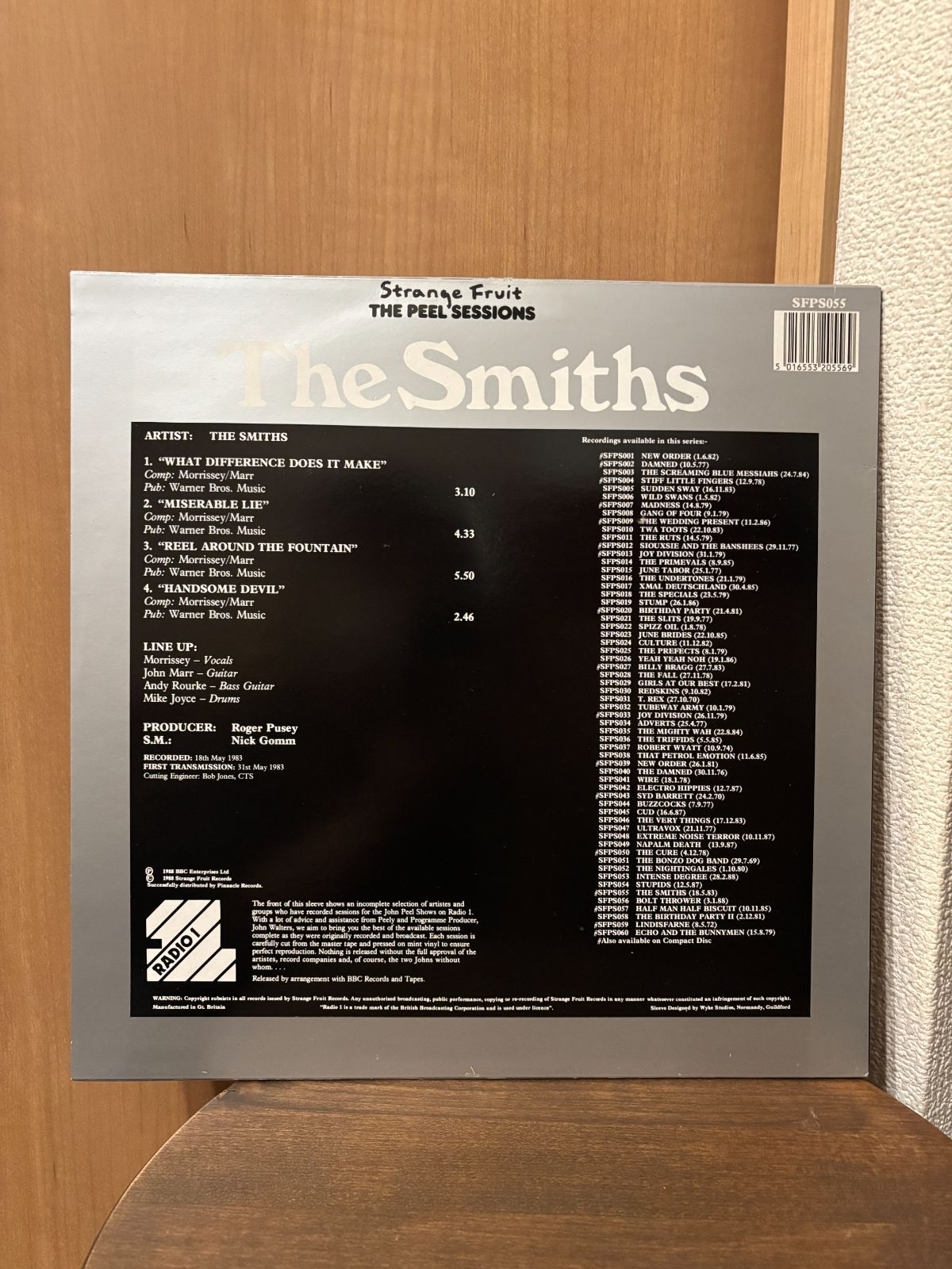The Smiths | Peel Sessions BBC- 音源系 LP Strenge Fluit Records RC 200