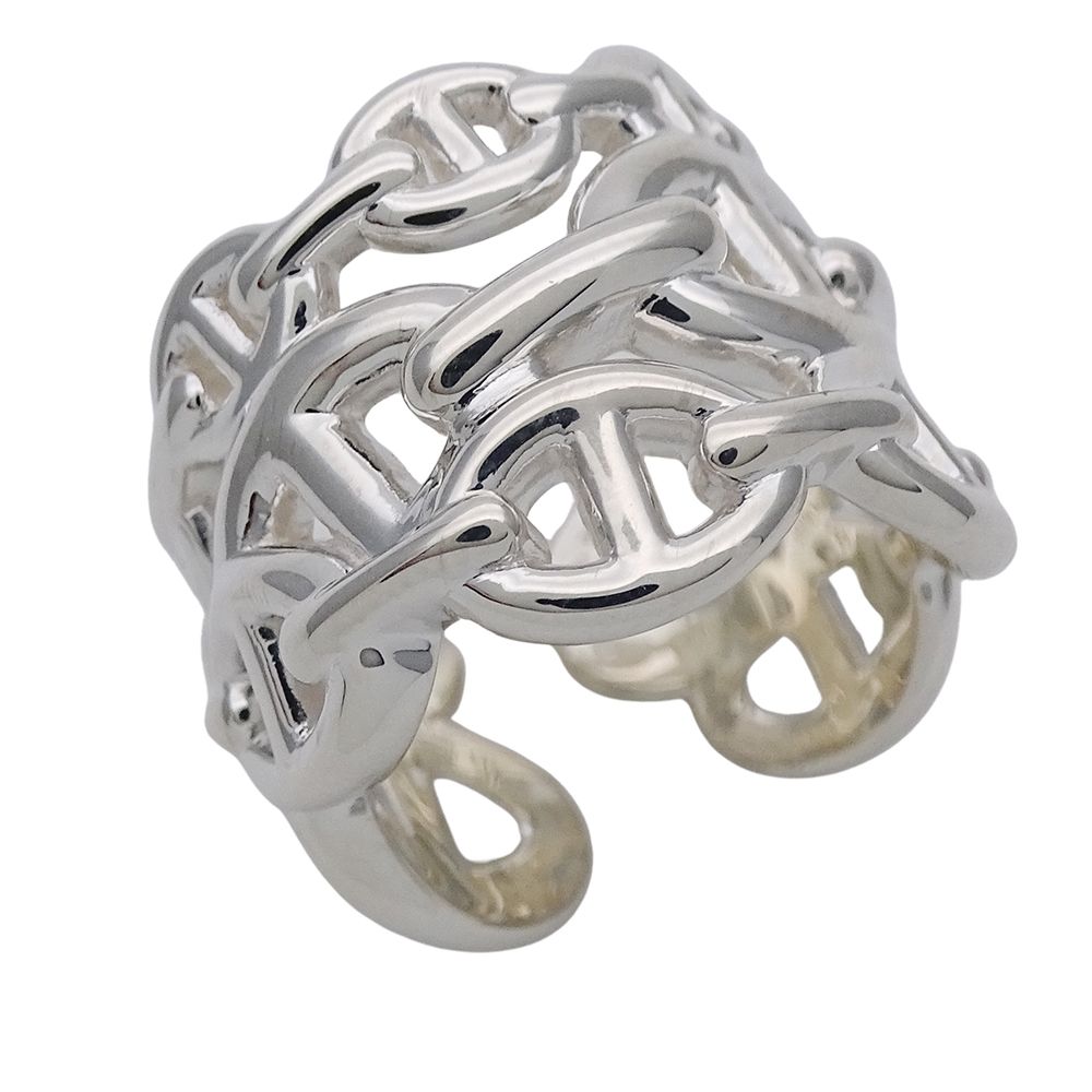 エルメス HERMES リング シェーヌダンクル アンシェネ GM レディース メンズ ブランド 指輪 SV925 シルバー 52 約12号 ジュエリー 磨き済み