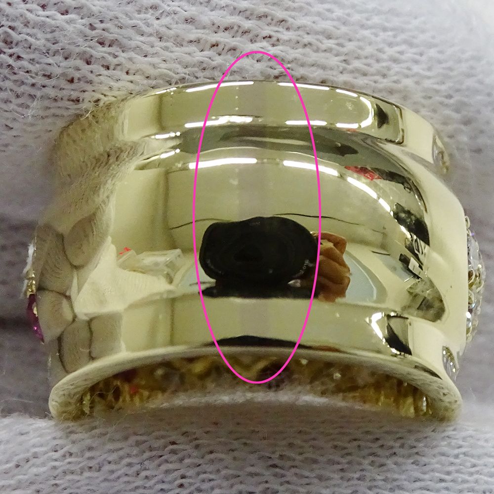 スタージュエリー STAR JEWELRY リング レディース ブランド 指輪 K18YG ルビー R1.32 ダイヤモンド D3.04 イエローゴールド 約12号 ジュエリー 磨き済み FORTGASGNV_COM_BR