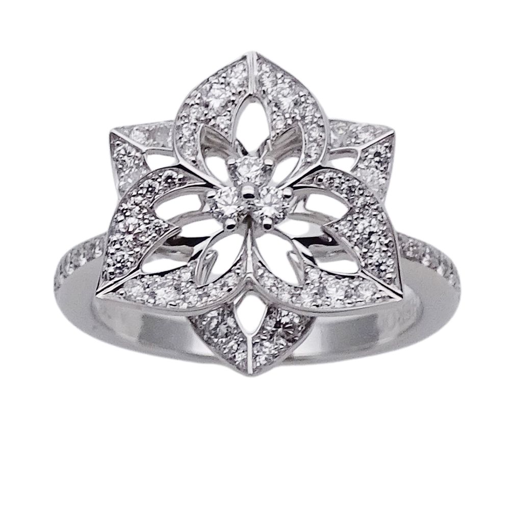 ブシュロン BOUCHERON リング レディース ブランド 指輪 750WG ダイヤモンド パンセ ドゥ ディアマン ホワイトゴールド JRG02169 53 約13号 ジュエリー 磨き済み