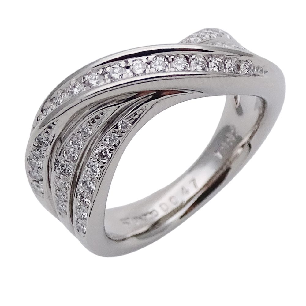 ポーラ POLA リング レディース ブランド 指輪 PT900 ダイヤモンド D0.47 プラチナ 約13号 ジュエリー 磨き済み