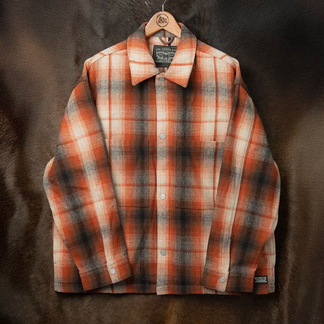 110 120 リーバイス 21FW オンブレ チェック チョアジャケット