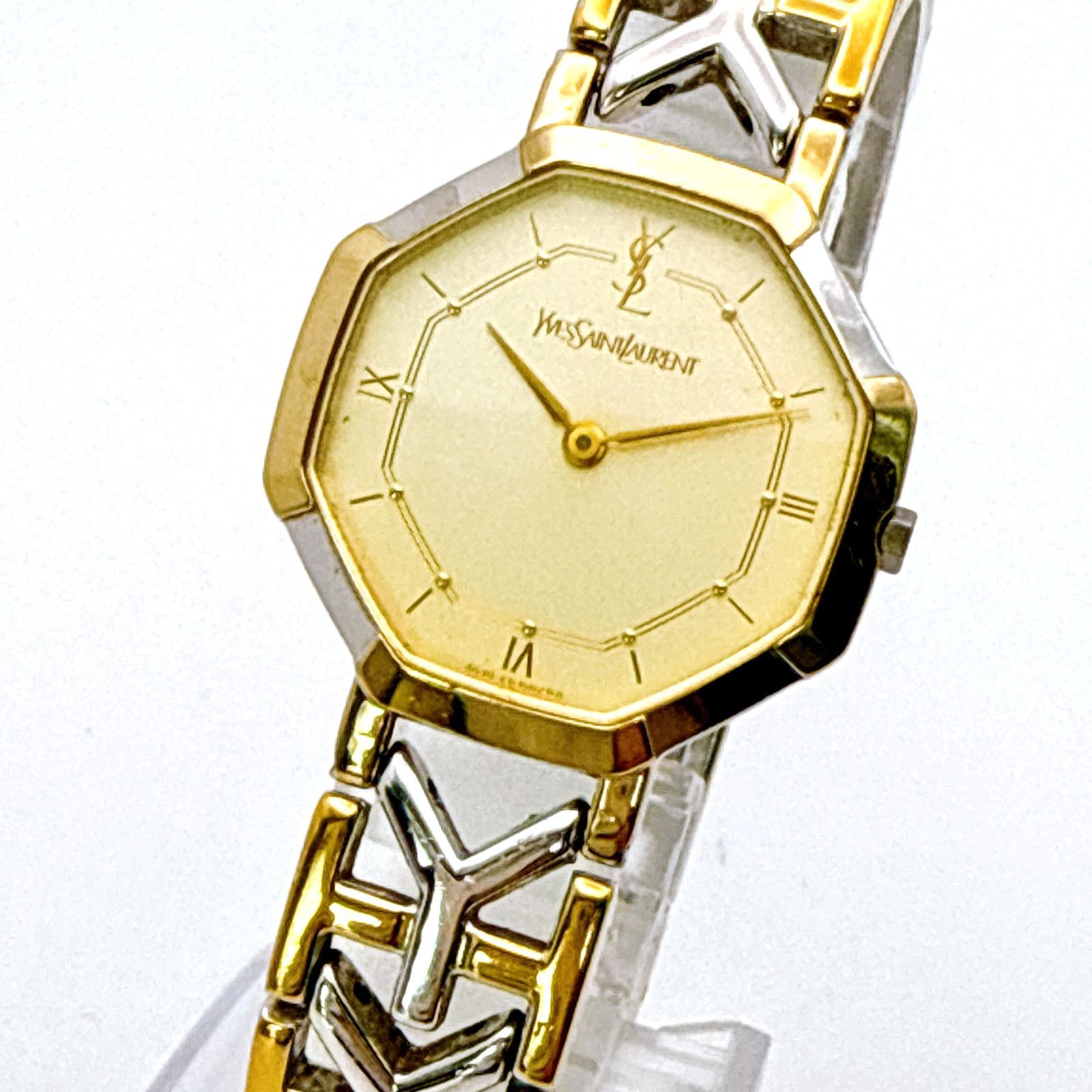 美品 YSL イヴ サンローラン レディース腕時計 5420-F47599 稼働 楽天