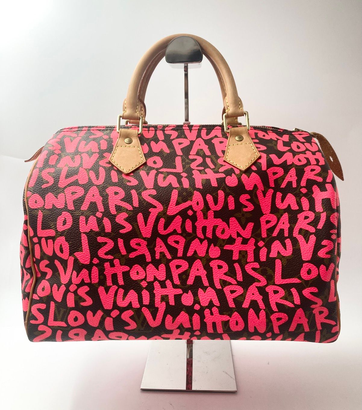 LOUIS VUITTON ルイヴィトン モノグラム グラフィティ スピーディ 30 フューシャ M93704