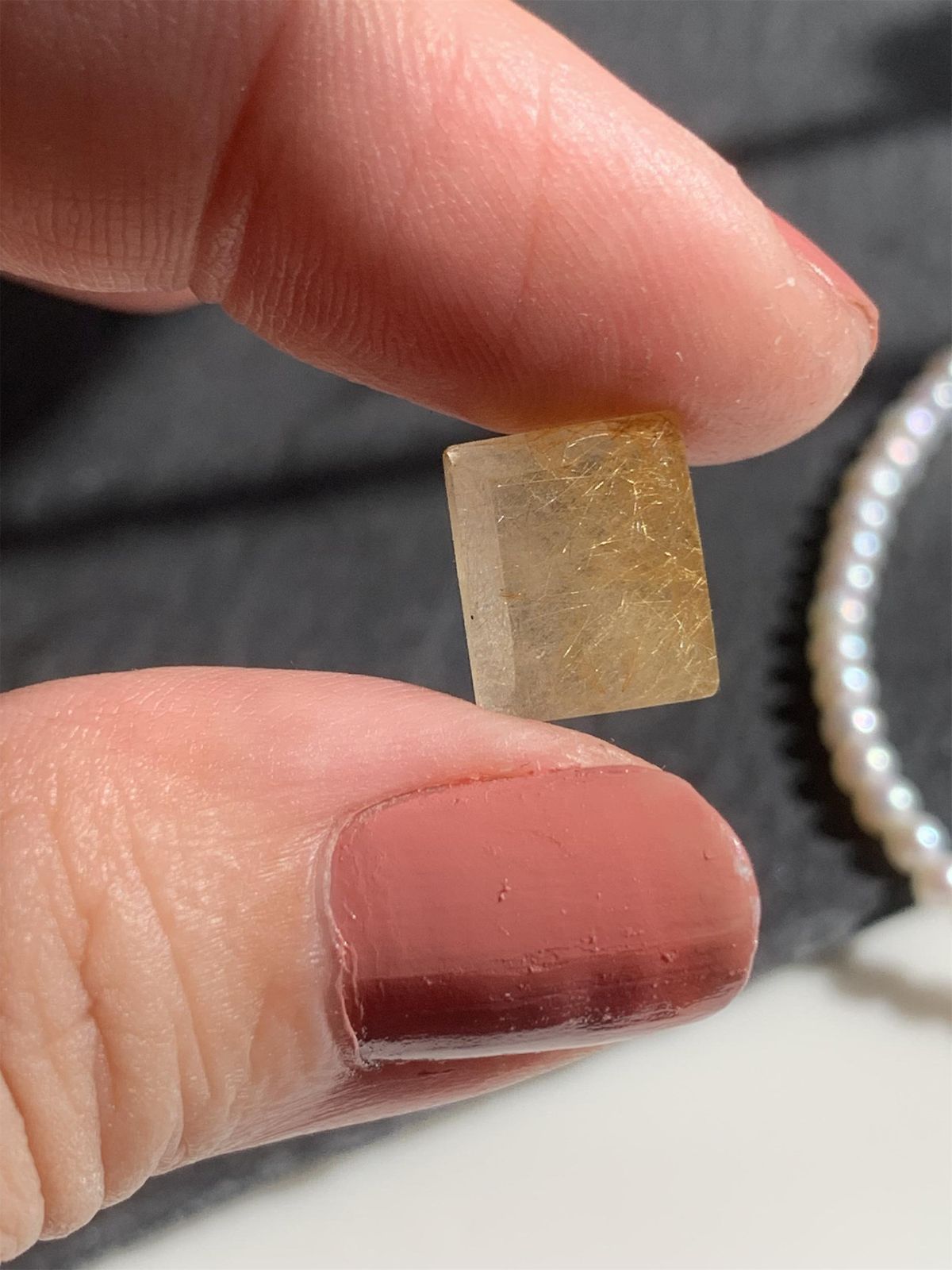  ルチルクォーツ ペンダント ネックレス チャーム SV 925シルバー １点もの 240-1 ネックレス アクセサリー