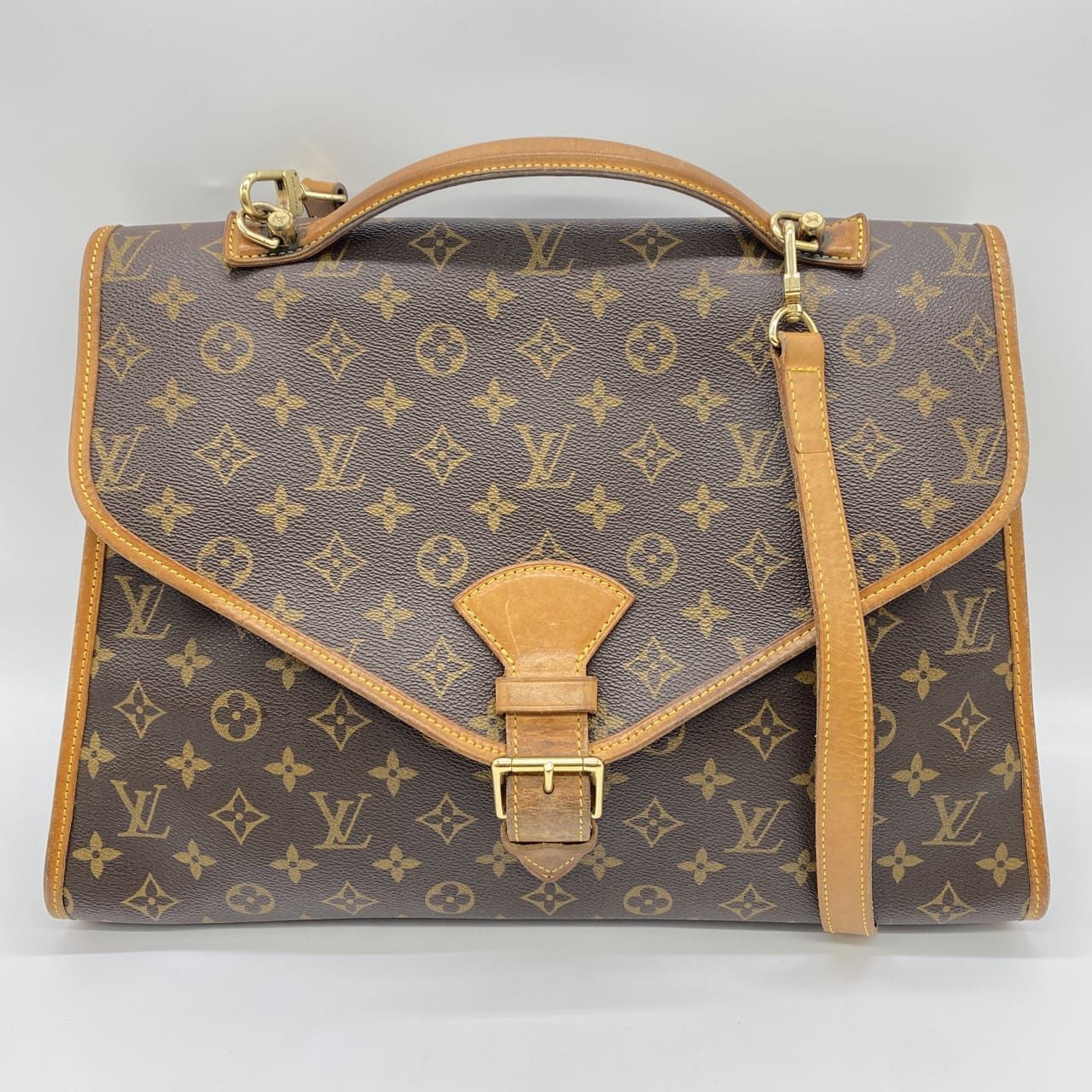 Louis Vuitton ルイ ヴィトン M51121 ビバリー ハンドバッグ ショルダーバッグ 2way モノグラム ブラウン メンズ レディース ヴィンテージ ファッション