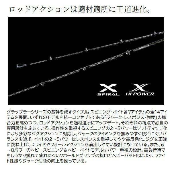  シマノ オフショアロッド 25グラップラー タイプJ S 60 4 スピニング 2ピース ロッド フィッシング