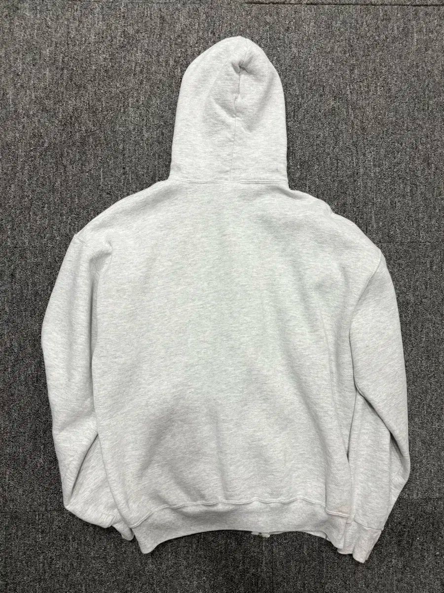 90 s USA ヴィンテージ ラッセル フードジップアップ ライト グレー XL