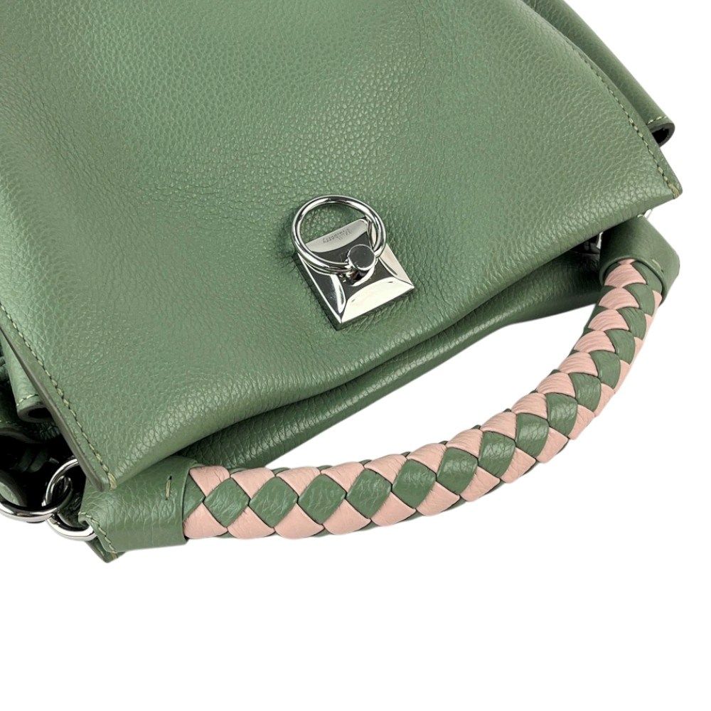 マルベリー スモール アイリス 2WAY ショルダー ハンド バッグ レザー グリーン 464140 13 DECORATOM_COM_BR