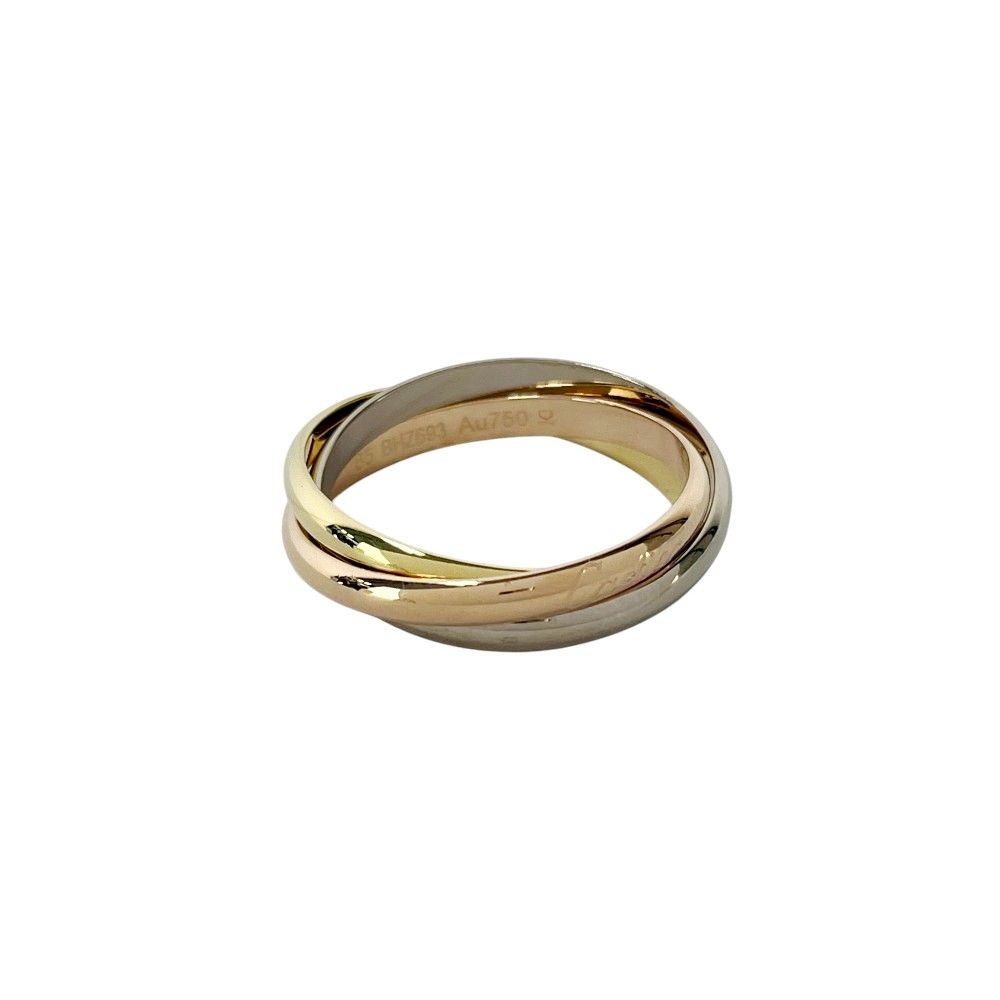 新同 磨き済 カルティエ トリニティ リング 指輪 シルバー イエローゴールド ピンクゴールド K18 B4235100 65 8.4g 446726 9