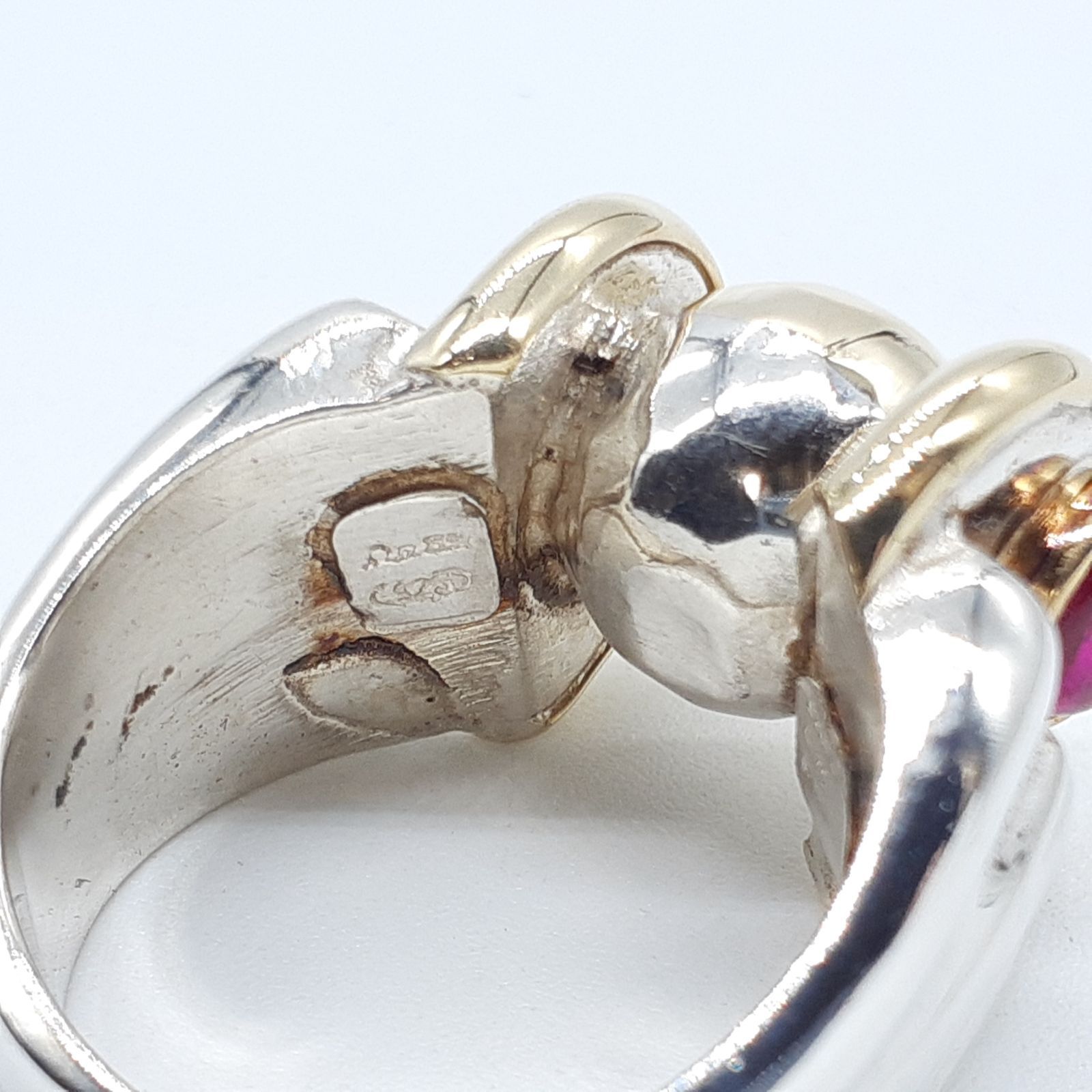 Folli Follie K18 750 925 ヴィンテージリング Folli Follie フォリフォリ リング ヴィンテージ SILVER 925 750 K18