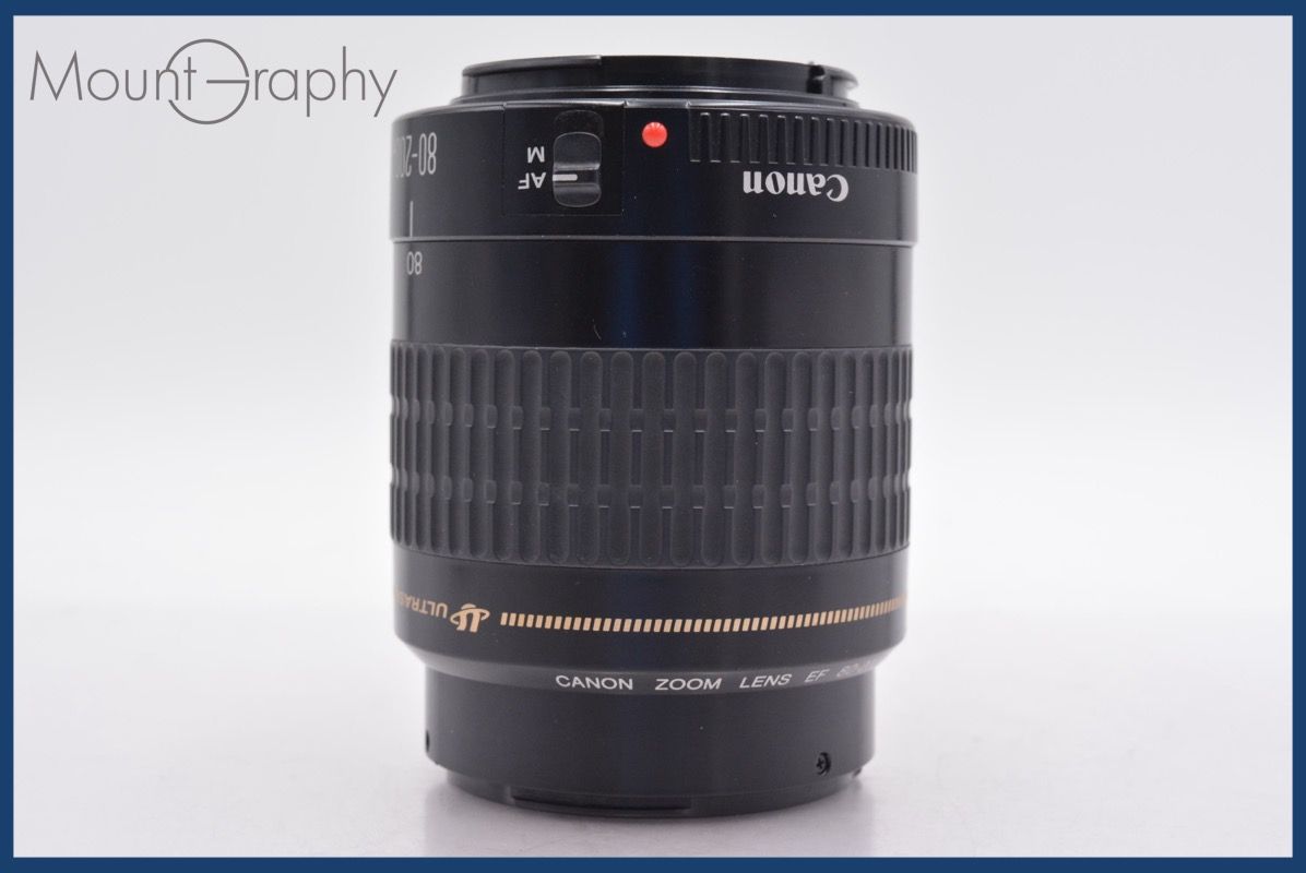 キヤノン Canon EF 80-200mm F4.5-5.6 USM 前後キャップ-レンズフィルター付 完動 同梱可 R255