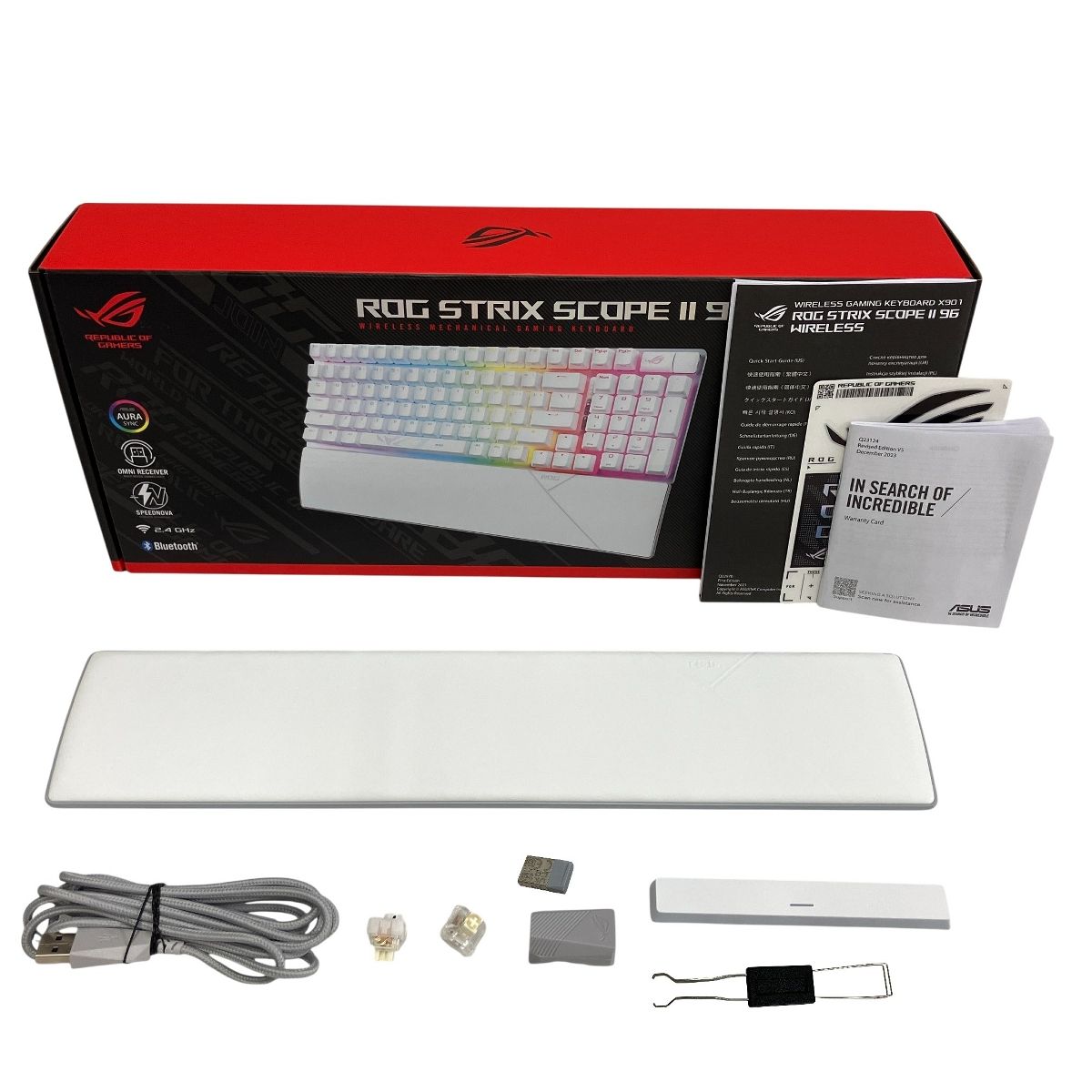 ASUS ROG Strix Scope II 96 Wireless ゲーミングキーボード トライモード接続 96%レイアウト PC周辺機器 T10578409