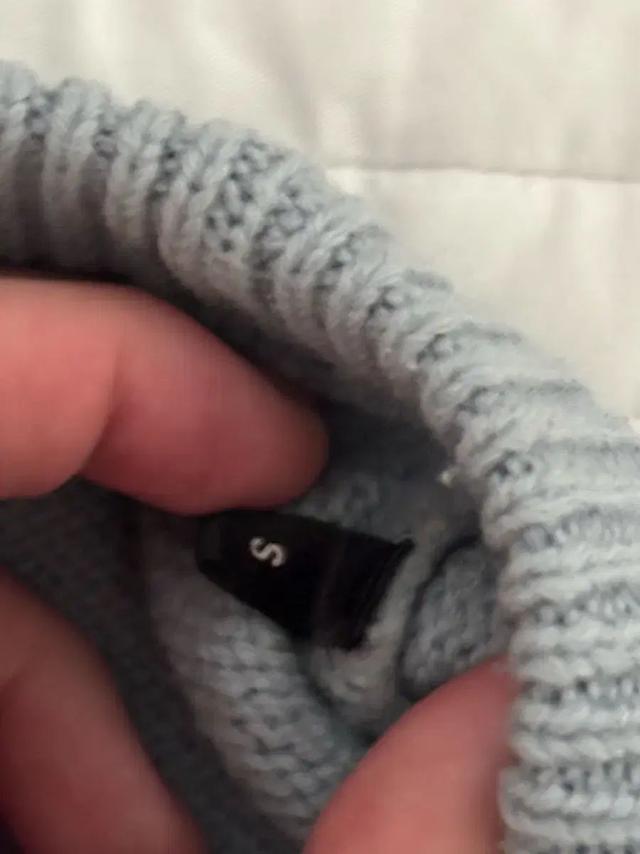 アミ インタルシア ニット スカイ ブラック sサイズ