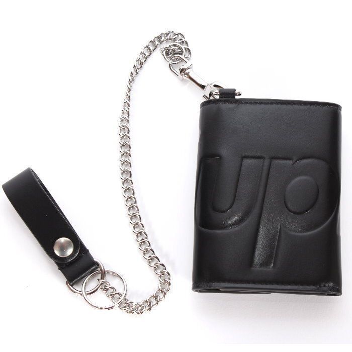 Supreme Leather Chain Wallet ブラック Supreme Leather Chain Wallet