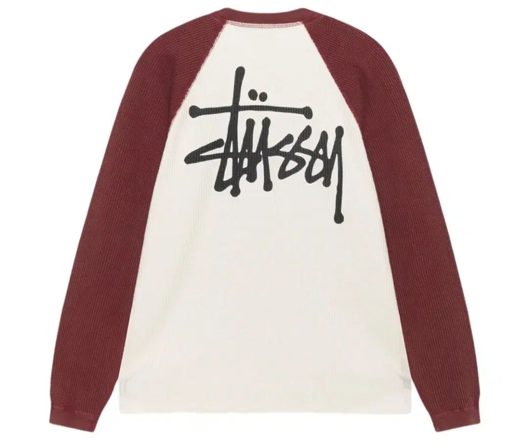 STUSSY ステューシー ラグラン ワッフル ロングスリーブ 級