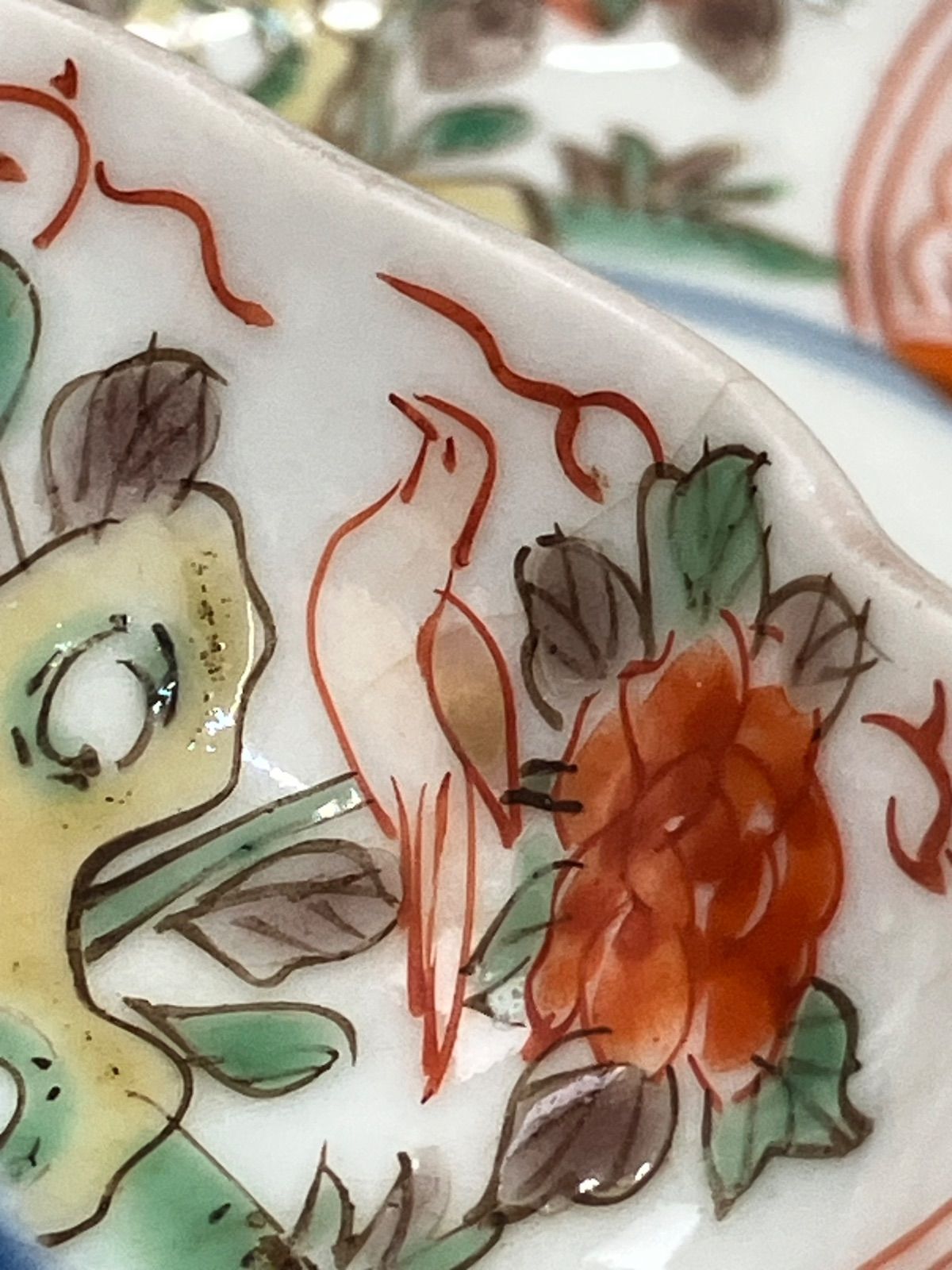 古伊万里 小皿5枚セット 色絵 印判 豆皿 骨董品 鳥絵 赤絵 - メルカリ