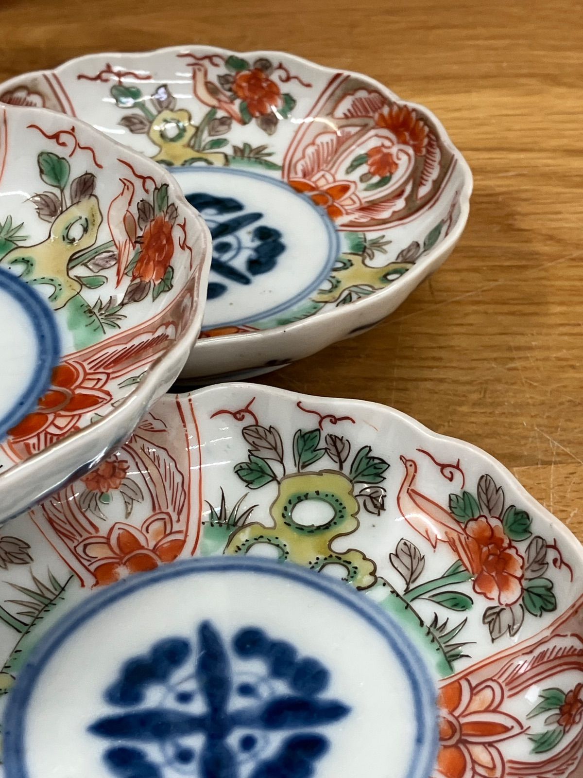 古伊万里 小皿5枚セット 色絵 印判 豆皿 骨董品 鳥絵 赤絵 - メルカリ