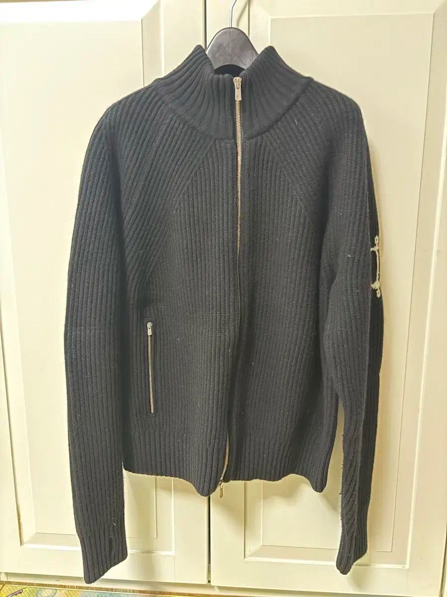 ガンジーウーレンズ ジップアップ ニットジップアップ