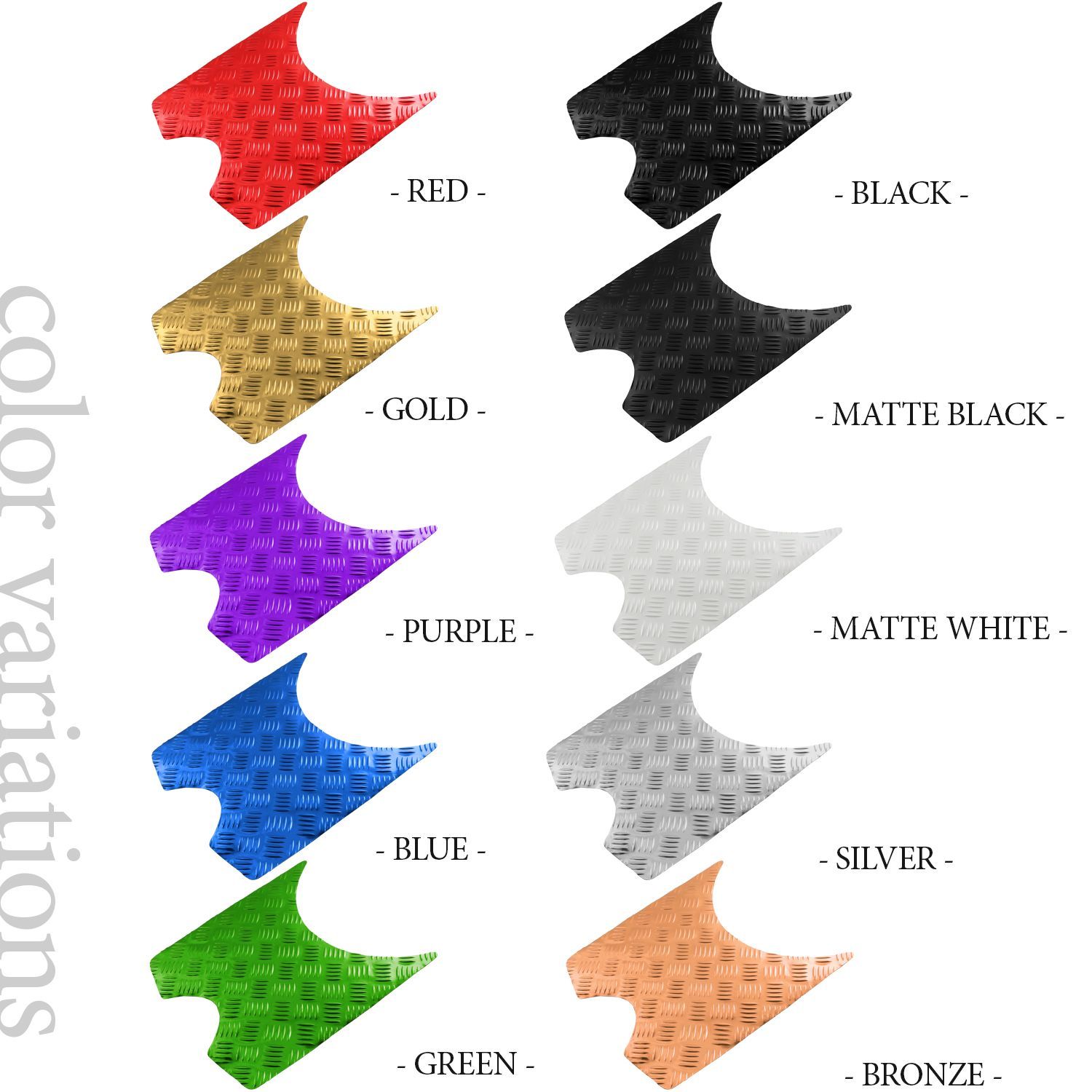 アルミ調 ステップマット ホンダ スーパーディオ ZX/SR/XRバハ AF27